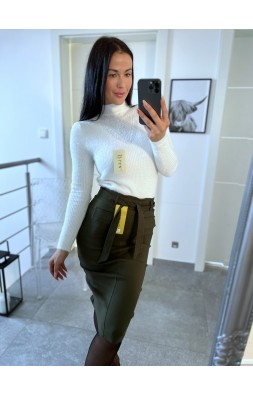 Khaki pouzdrová sukně vel S a M 