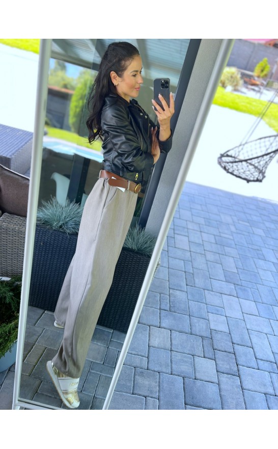 Tmavě béžové kalhoty Boa 