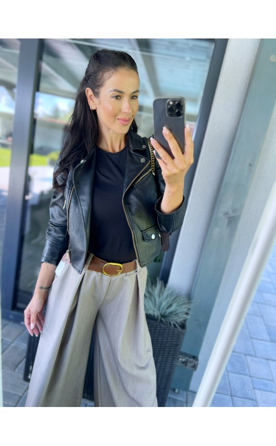 Tmavě béžové kalhoty Boa 