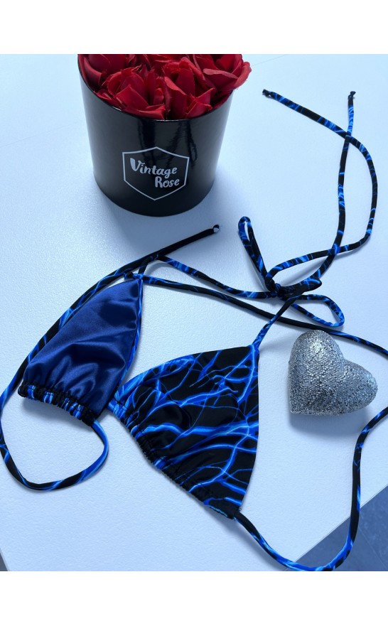 Souprava LUNA v modré  S/M