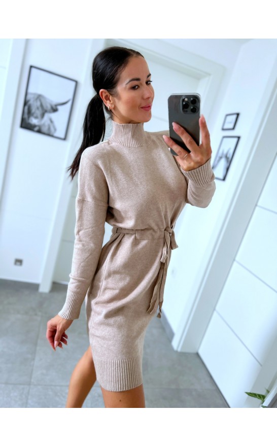 Tmavě krémové šaty Seven 