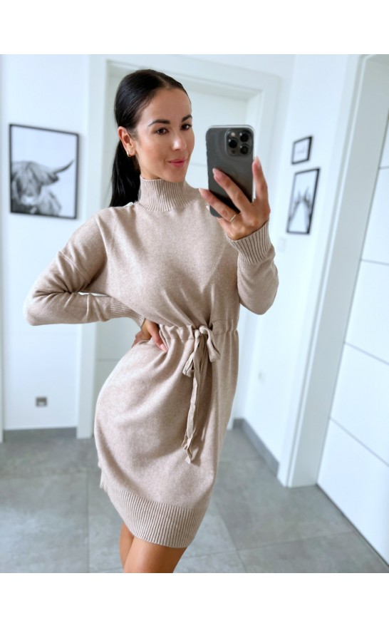 Tmavě krémové šaty Seven 