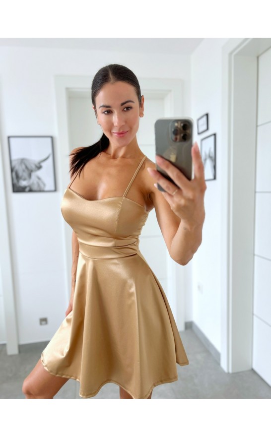 Zlato-krémové šaty Lacy 