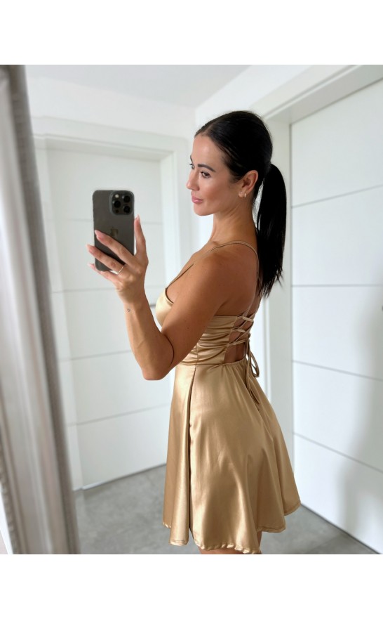 Zlato-krémové šaty Lacy 