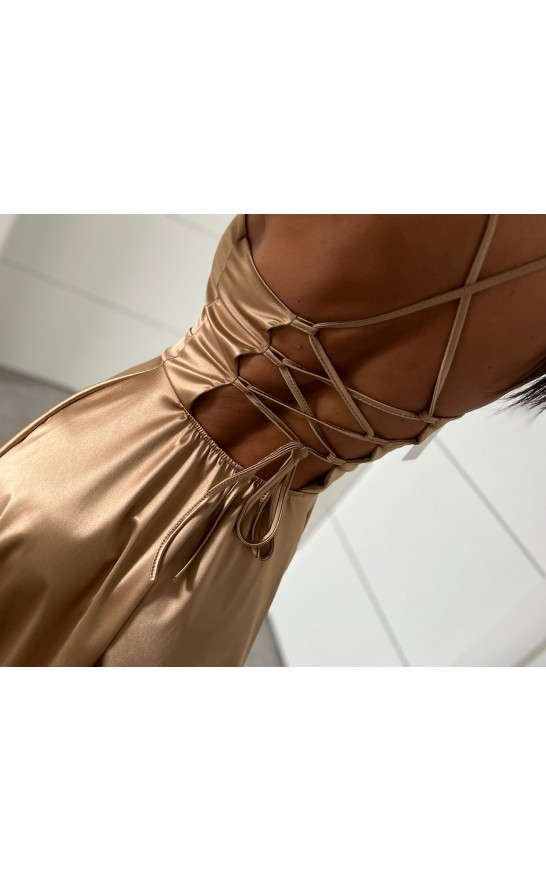 Zlato-krémové šaty Lacy 