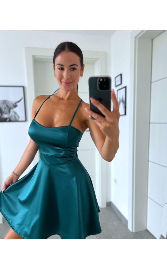 Petrolejové šaty Lacy 