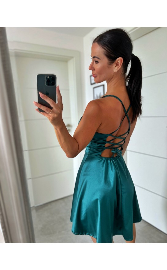 Petrolejové šaty Lacy 