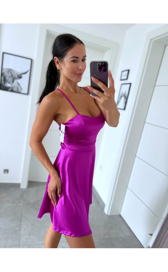 Růžovo- fialkové šaty Lacy 