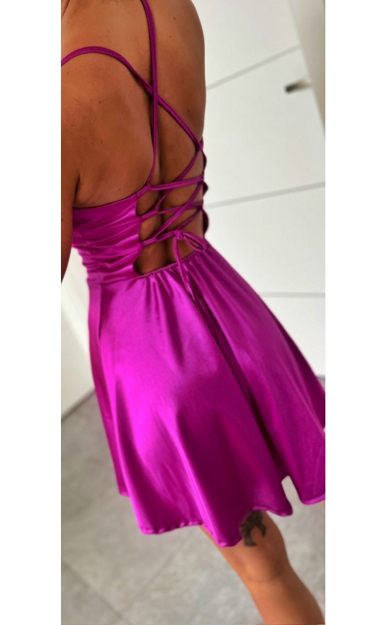 Růžovo- fialkové šaty Lacy 