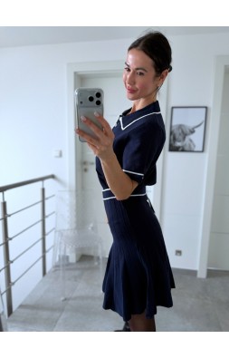 Tmavě modrý komplet Jirna 