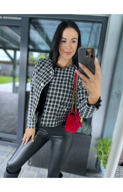 Černé sako s podšívkou  Černé sako s podšívkou