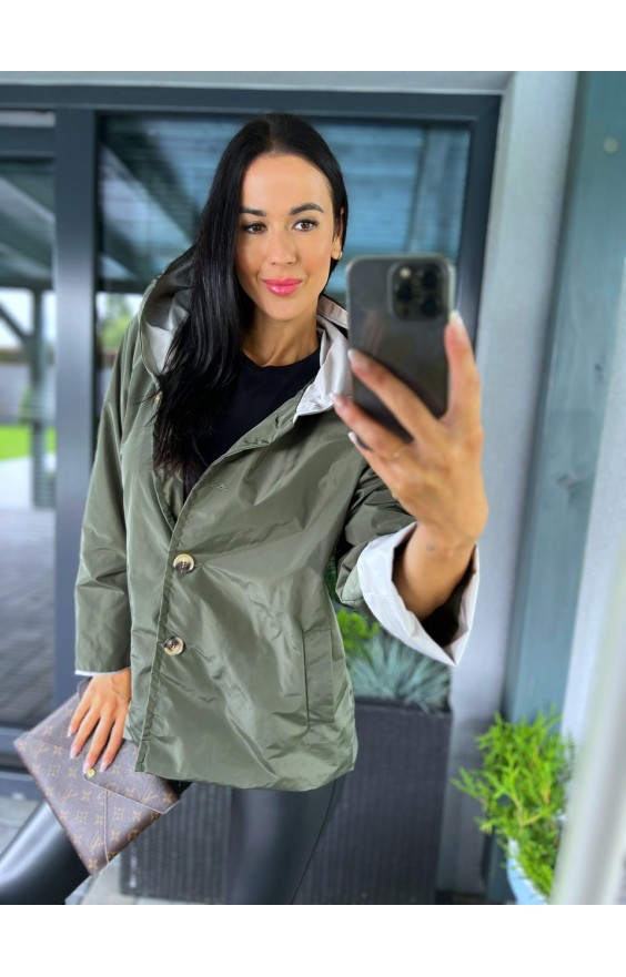 Khaki větrová bunda 