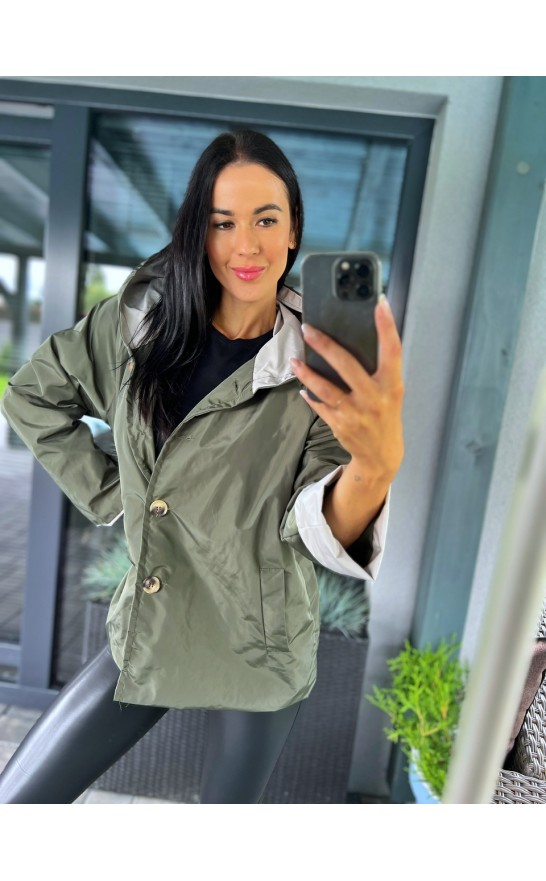 Khaki větrová bunda 
