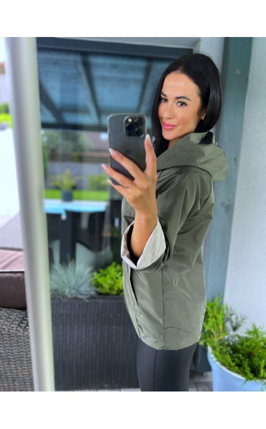 Khaki větrová bunda 