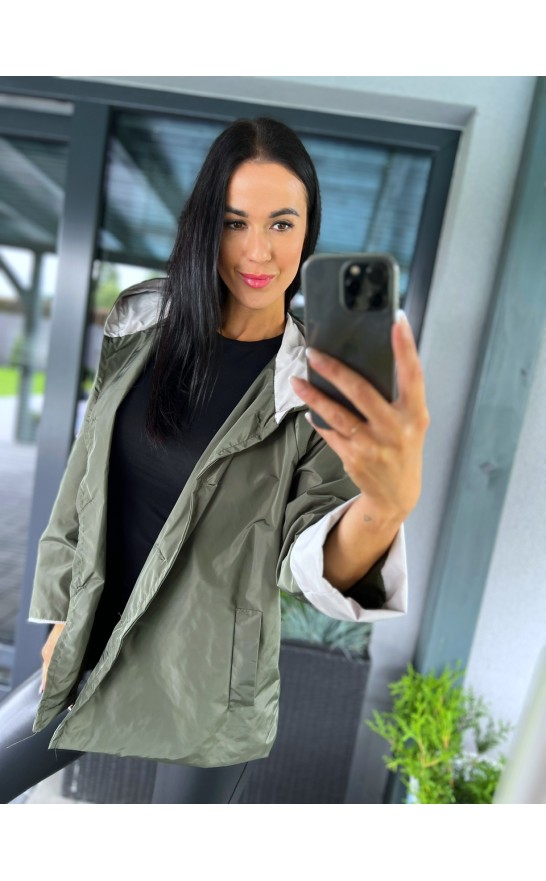 Khaki větrová bunda 