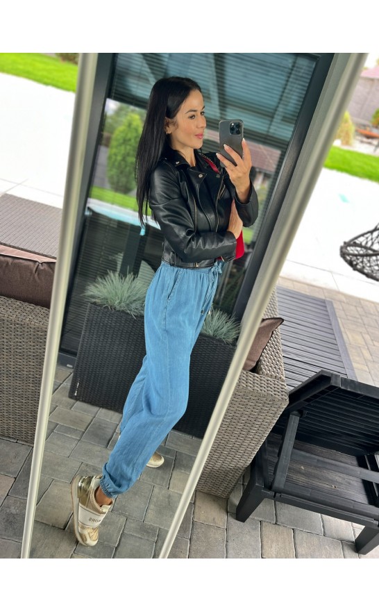 Středně modré kalhoty Ode S/M