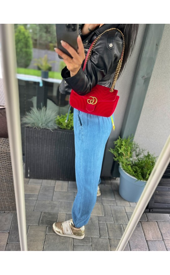 Středně modré kalhoty Ode S/M