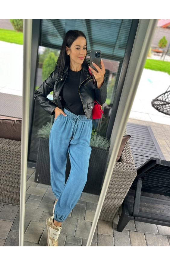 Středně modré kalhoty Ode S/M