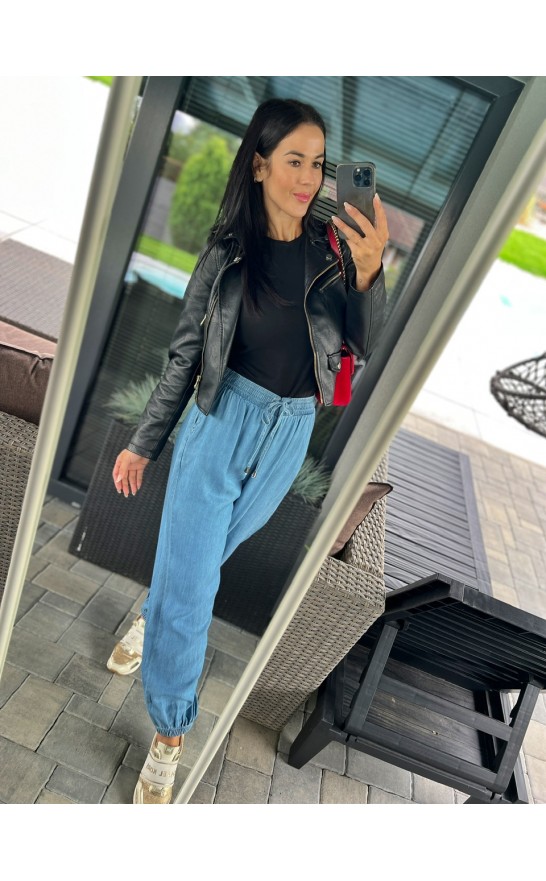 Středně modré kalhoty Ode S/M