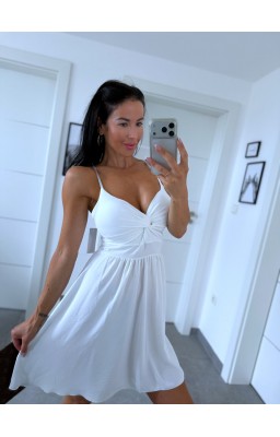 Bílé šaty Valencia model krátký