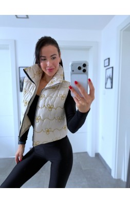 Krémová vesta 