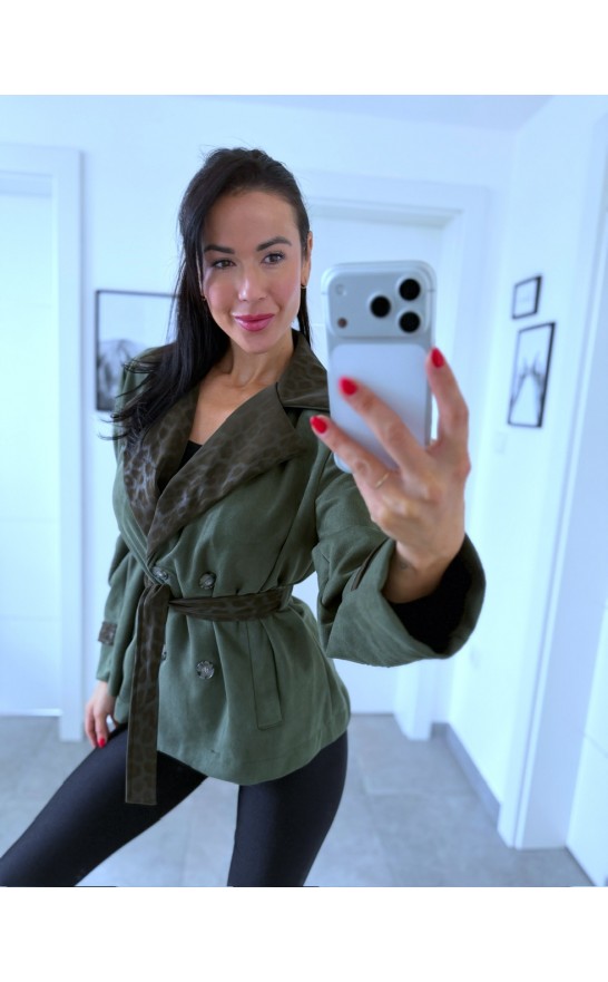 Khaki trenčkot 