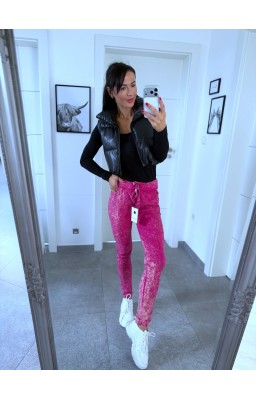 Žíhané kalhoty pink model 1 