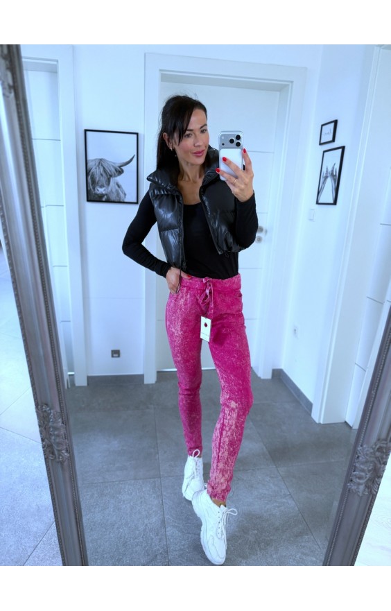 Žíhané kalhoty pink model 1 