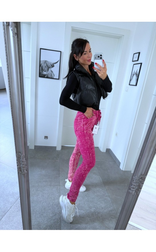 Žíhané kalhoty pink model 1 