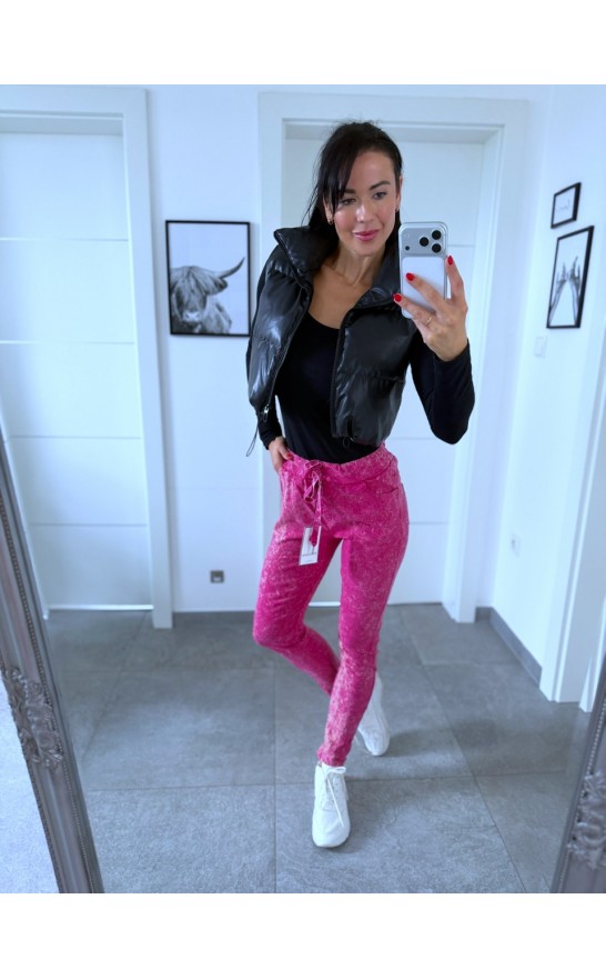 Žíhané kalhoty pink model 1 