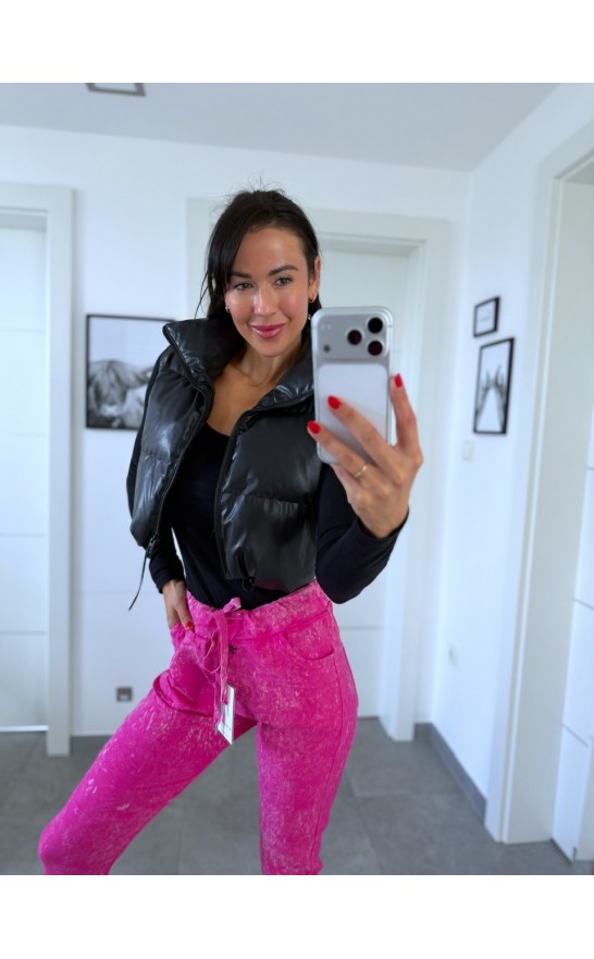 Žíhané kalhoty pink model 2 