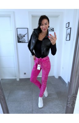 Žíhané kalhoty pink model 2 
