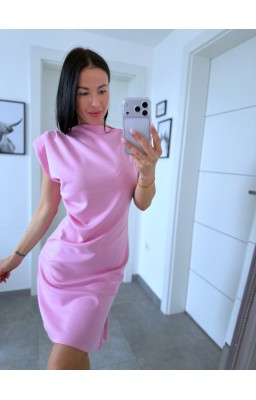 Růžové máslové šaty 