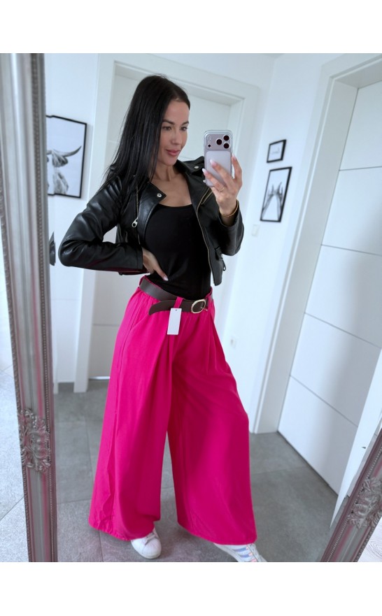 Fuchsiové kalhoty Olga 