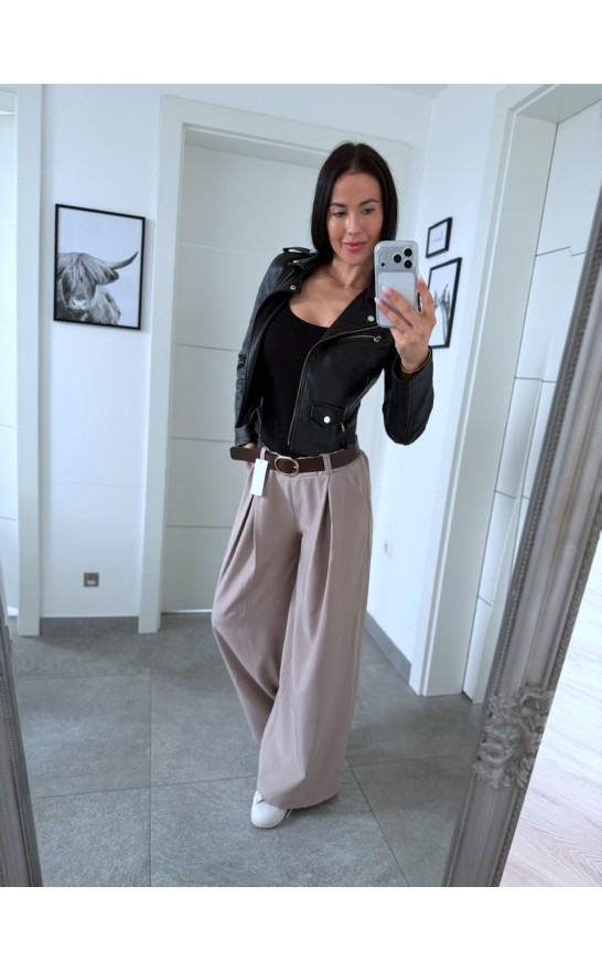 Krémové kalhoty Olga 