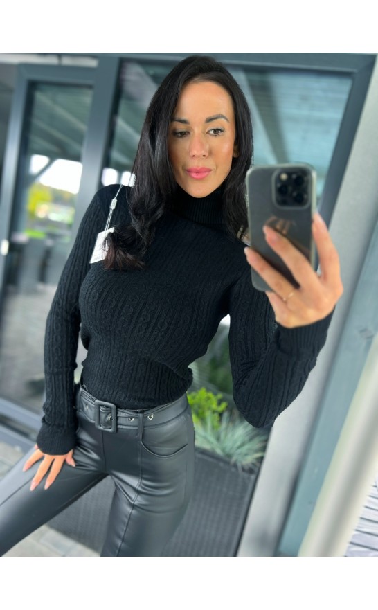 Vyteplené sexy kalhoty s páskem XS -XL 