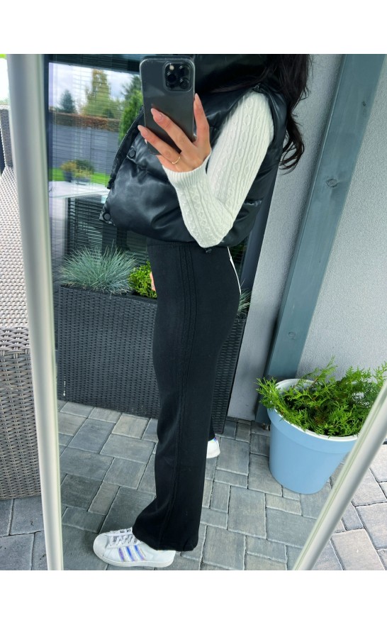 Černé teplé kalhoty S/M