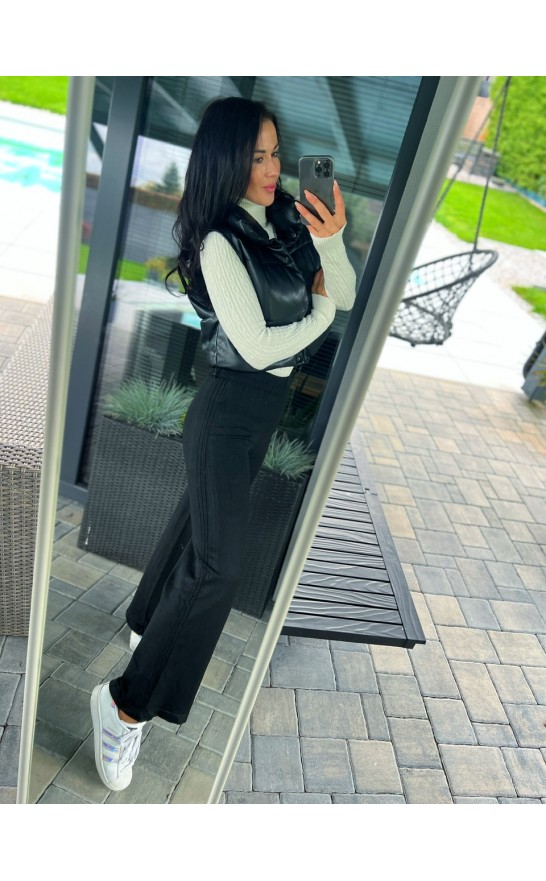 Černé teplé kalhoty S/M