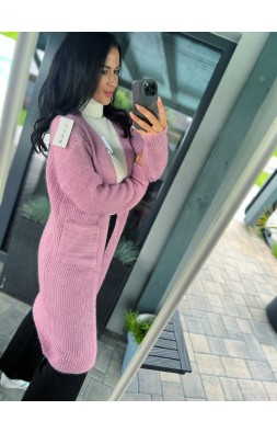 Růžový kardigan Flora