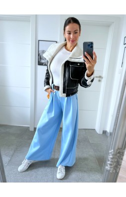 Modré kalhoty Losia S/M + pásek 