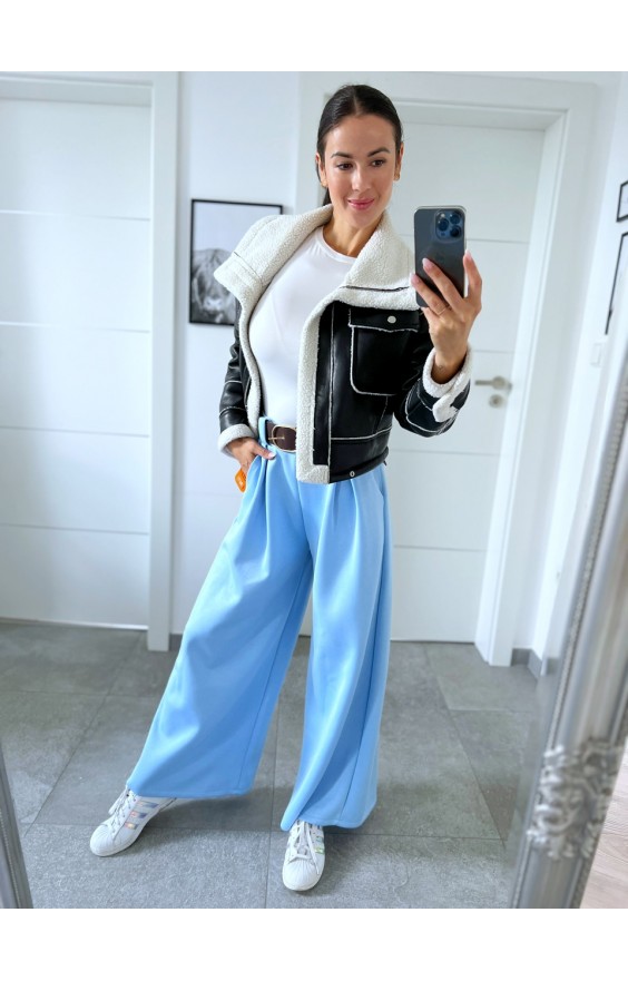 Modré kalhoty Losia S/M + pásek 