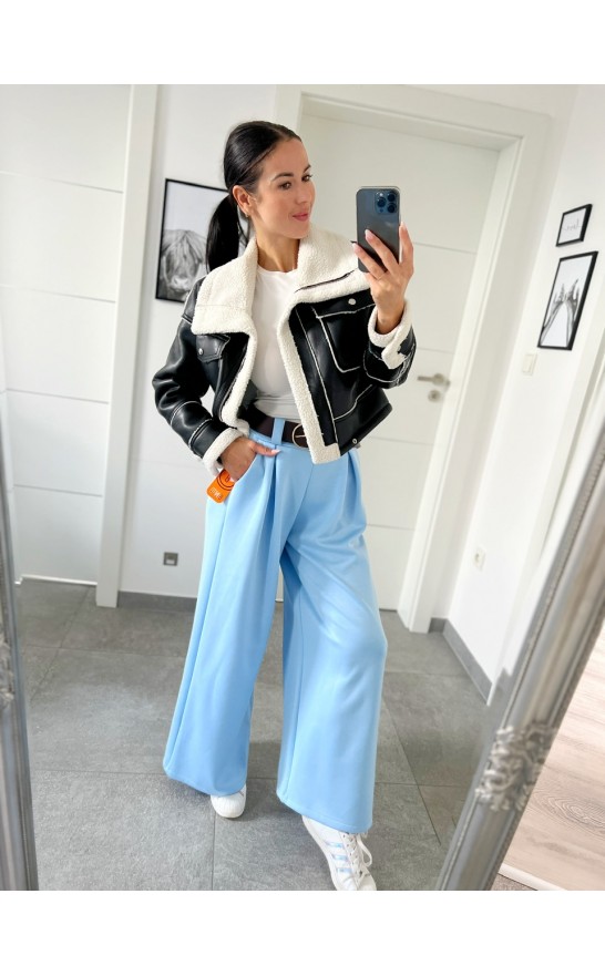 Modré kalhoty Losia S/M + pásek 