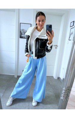 Modré kalhoty Losia S/M + pásek 