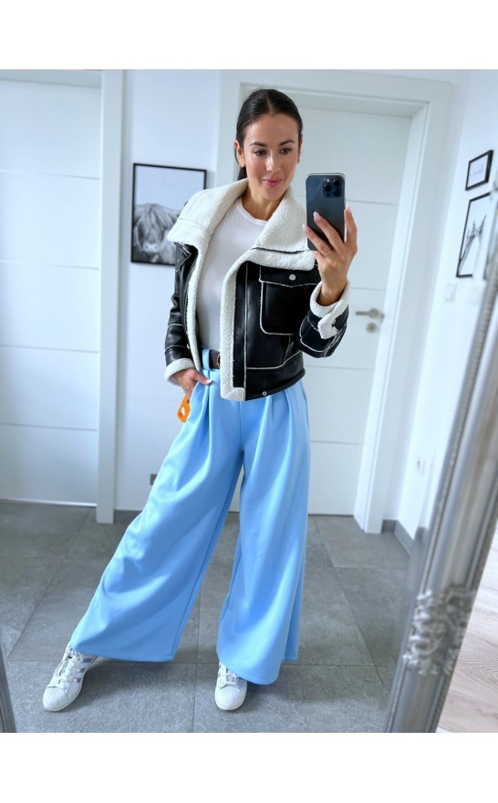 Modré kalhoty Losia S/M + pásek 