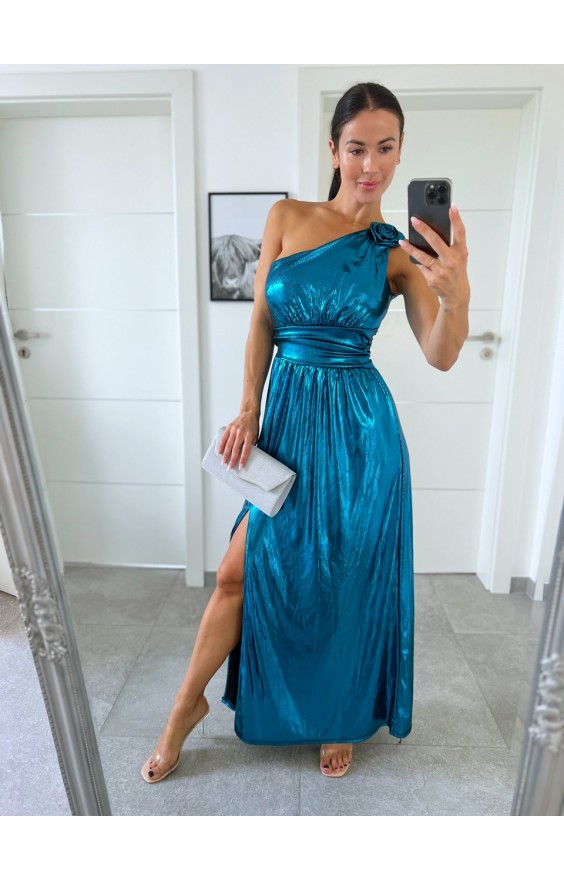 Modré šaty Roses  S/M