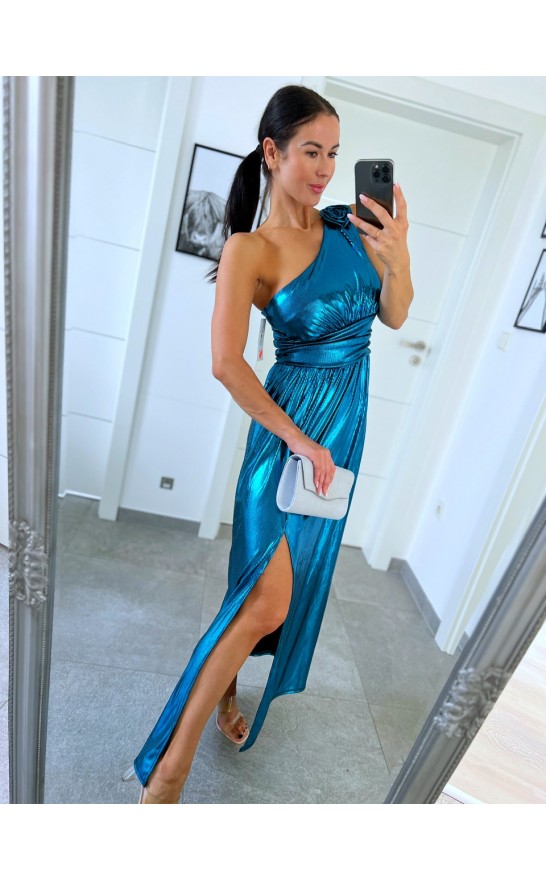 Modré šaty Roses  S/M