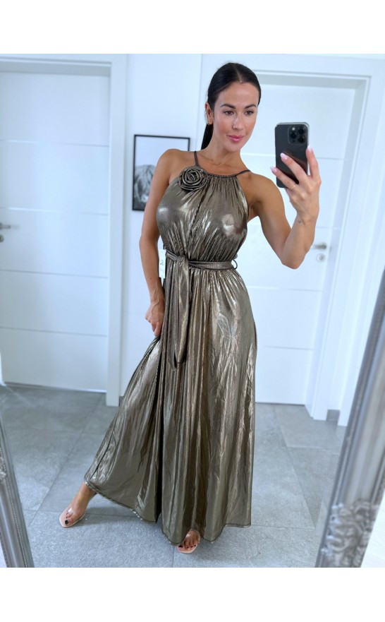 Bronzovo-stříbrné šaty Mania S/M