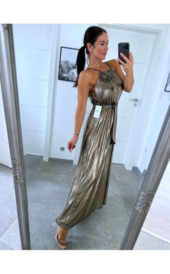 Bronzovo-stříbrné šaty Mania S/M