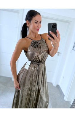 Bronzovo-stříbrné šaty Mania S/M