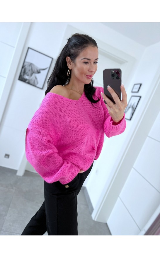 Růžový svetr Baum 